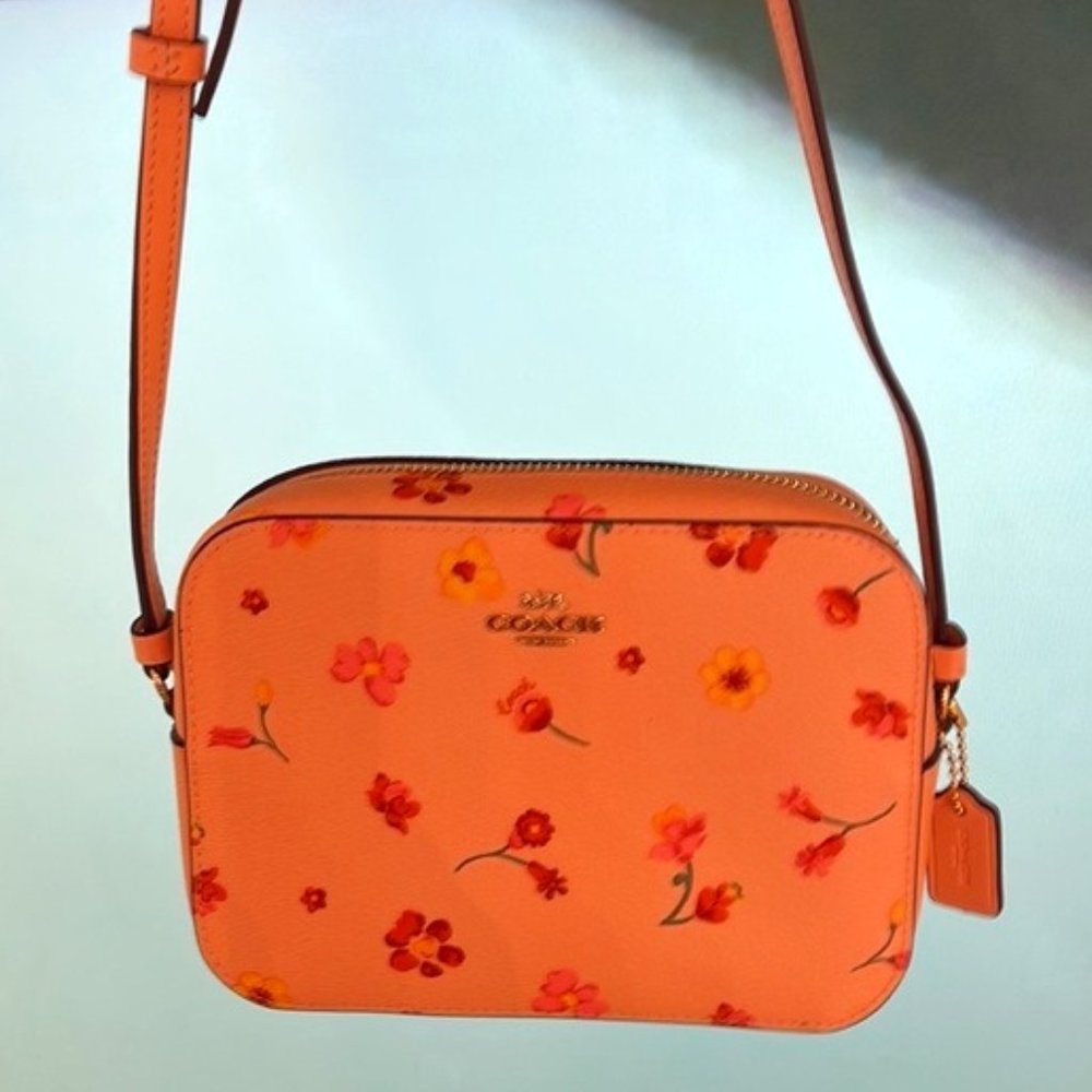 Coach c8699 Mini Camera Bag With Mystical Floral Print c8699 Faded Blush Multi - Picture 2 of 16